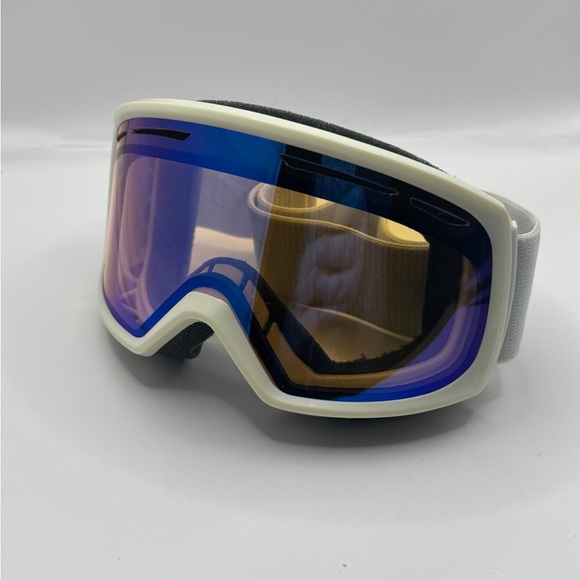 Smith Drift Women’s Ski Snowboard Goggles White Blue Sensor Mirror Lens M w bag